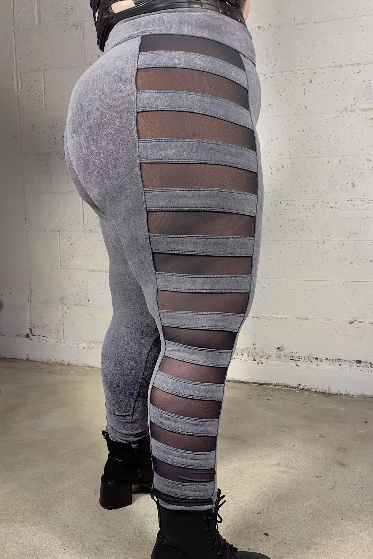 5D x Stellar Dust Alrai Leggings - bamboo/mesh