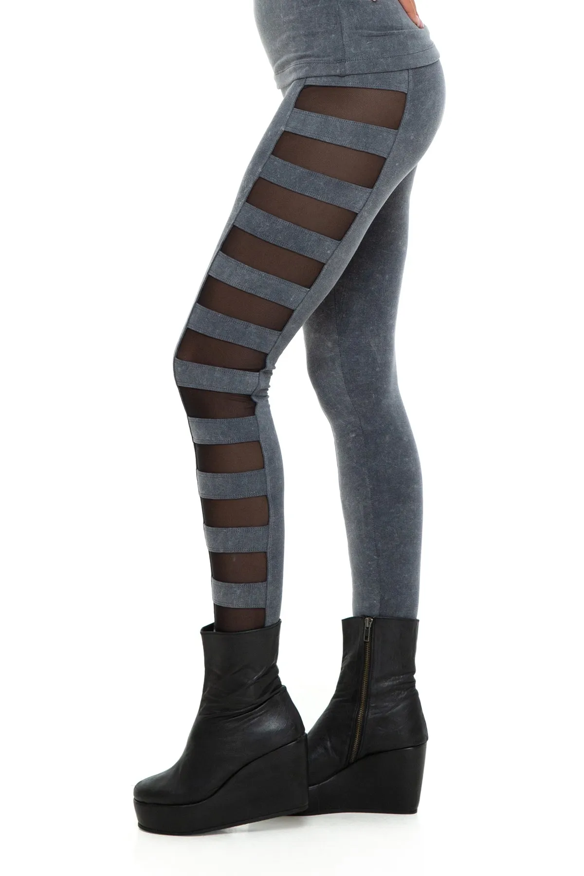 5D x Stellar Dust Alrai Leggings - bamboo/mesh
