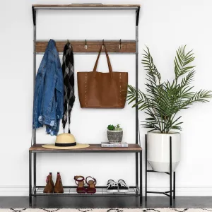 71x39in 3-Shelf Hall Accent Tree Storage Rack