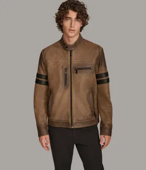Aiden Color Blocked Racer Jacket