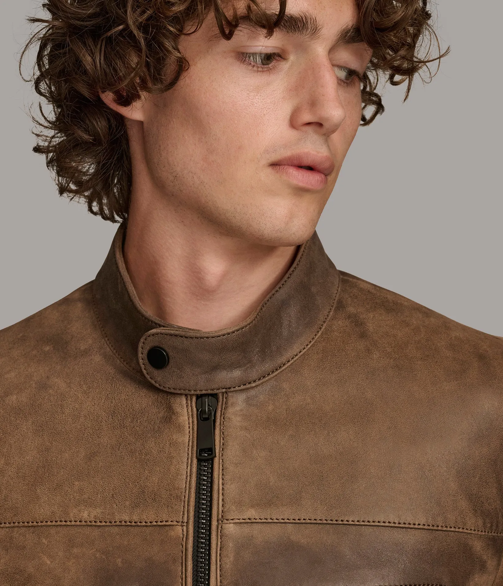 Aiden Color Blocked Racer Jacket