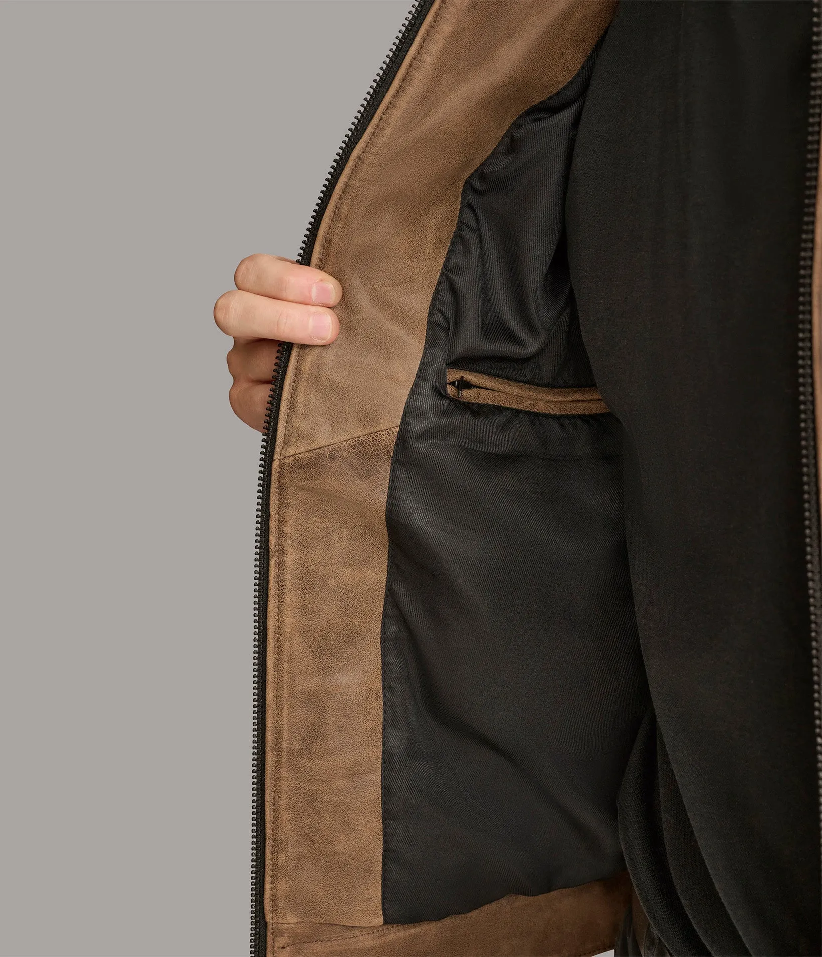 Aiden Color Blocked Racer Jacket