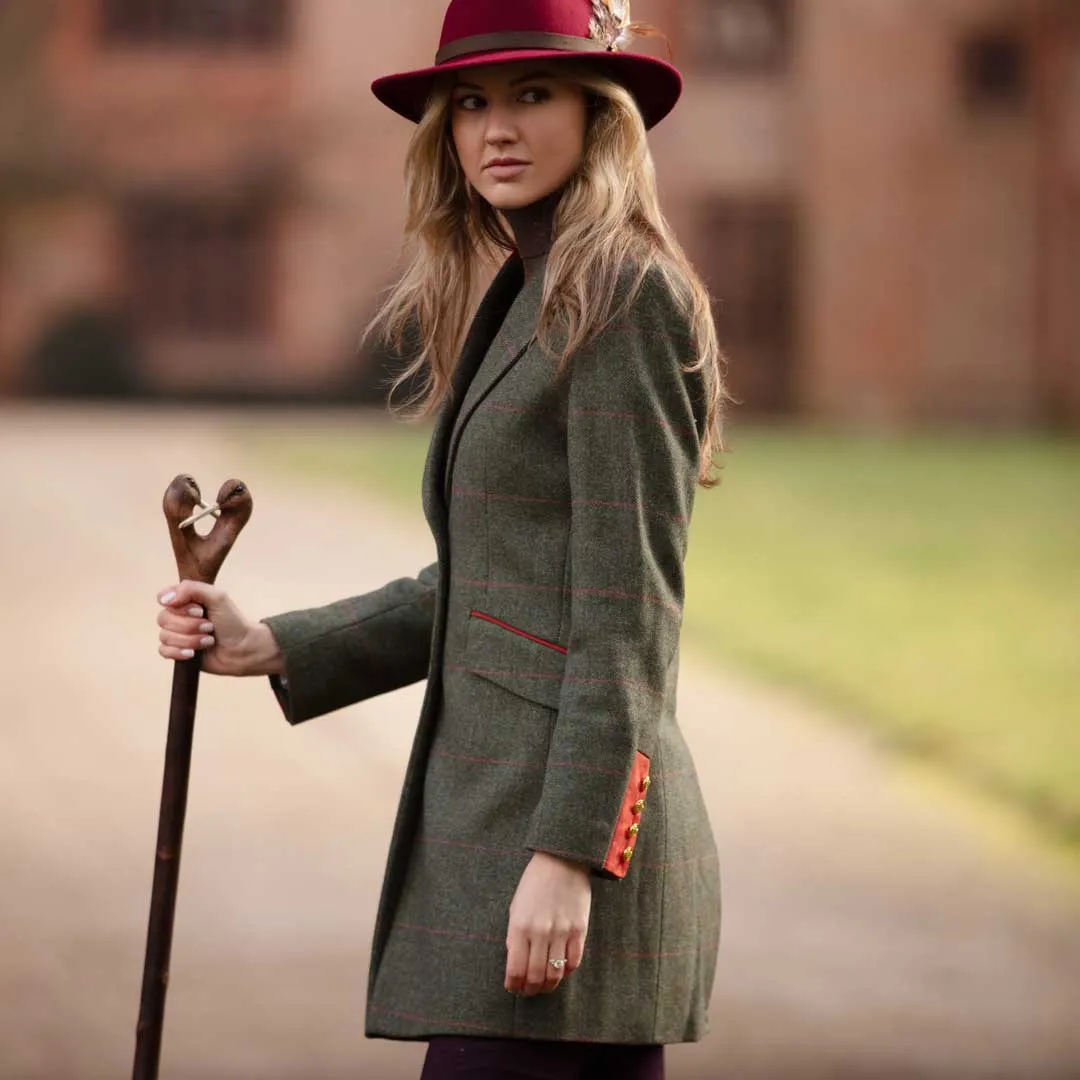 Alan Paine Combrook Ladies Tweed Mid-Length Coat