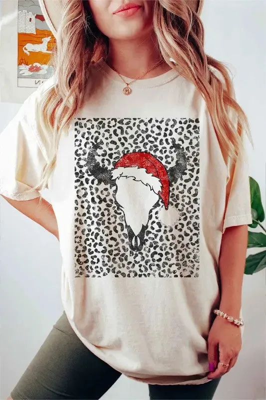 Alphia Cattle Christmas T-Shirt Plus Size