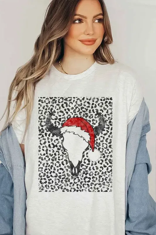 Alphia Cattle Christmas T-Shirt Plus Size