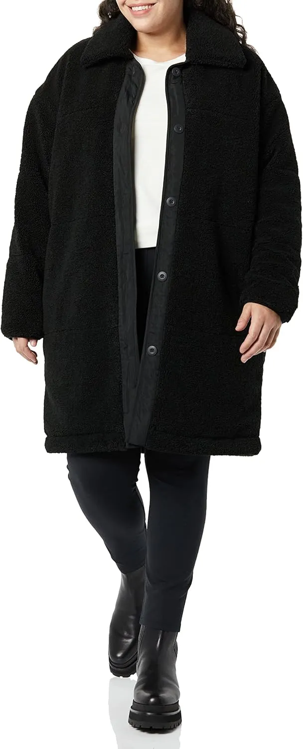 Amazon Essentials Women's Oversized Teddy Sherpa Coat (Previously Goodthreads)