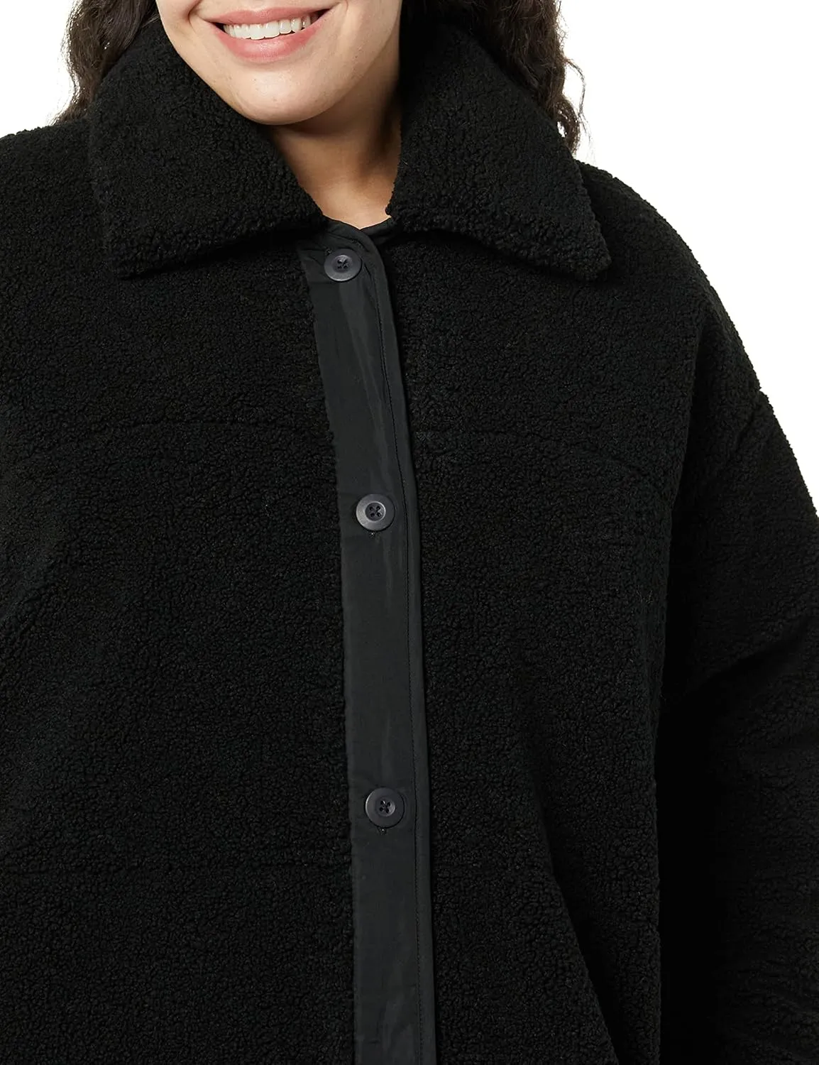 Amazon Essentials Women's Oversized Teddy Sherpa Coat (Previously Goodthreads)