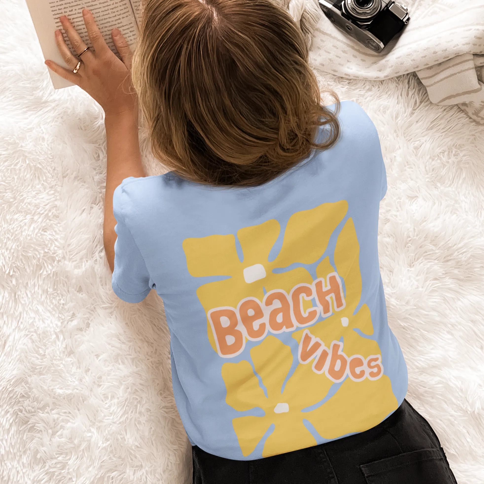 Beach Please Oversized Tees 🌸 240 GSM Premium Heavy Weight Tees