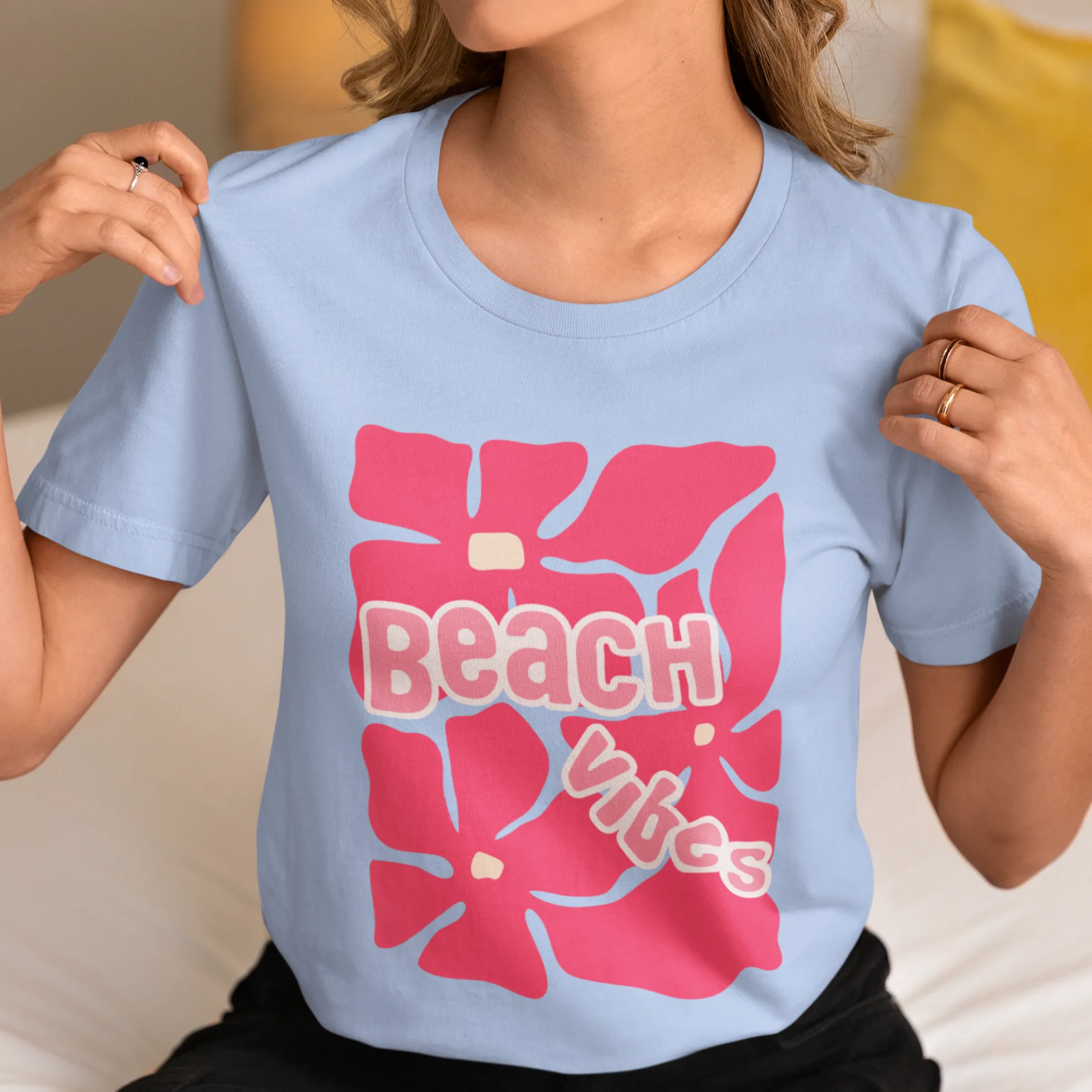 Beach Please Oversized Tees 🌸 240 GSM Premium Heavy Weight Tees