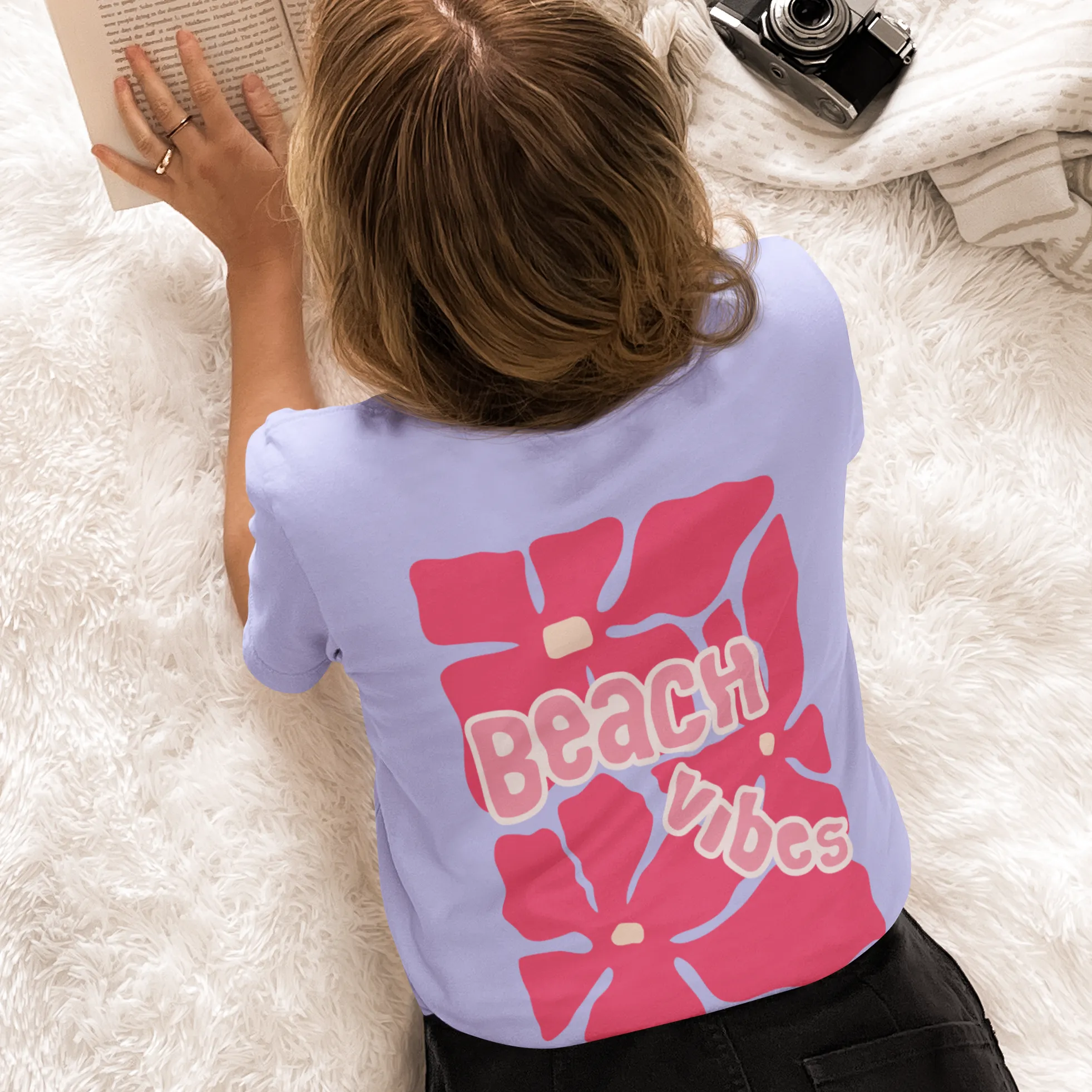 Beach Please Oversized Tees 🌸 240 GSM Premium Heavy Weight Tees