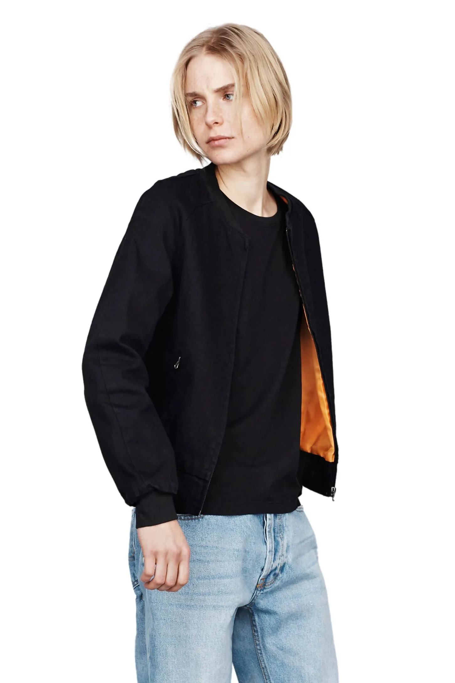 BOMBER JACKET STRETCH BLACK