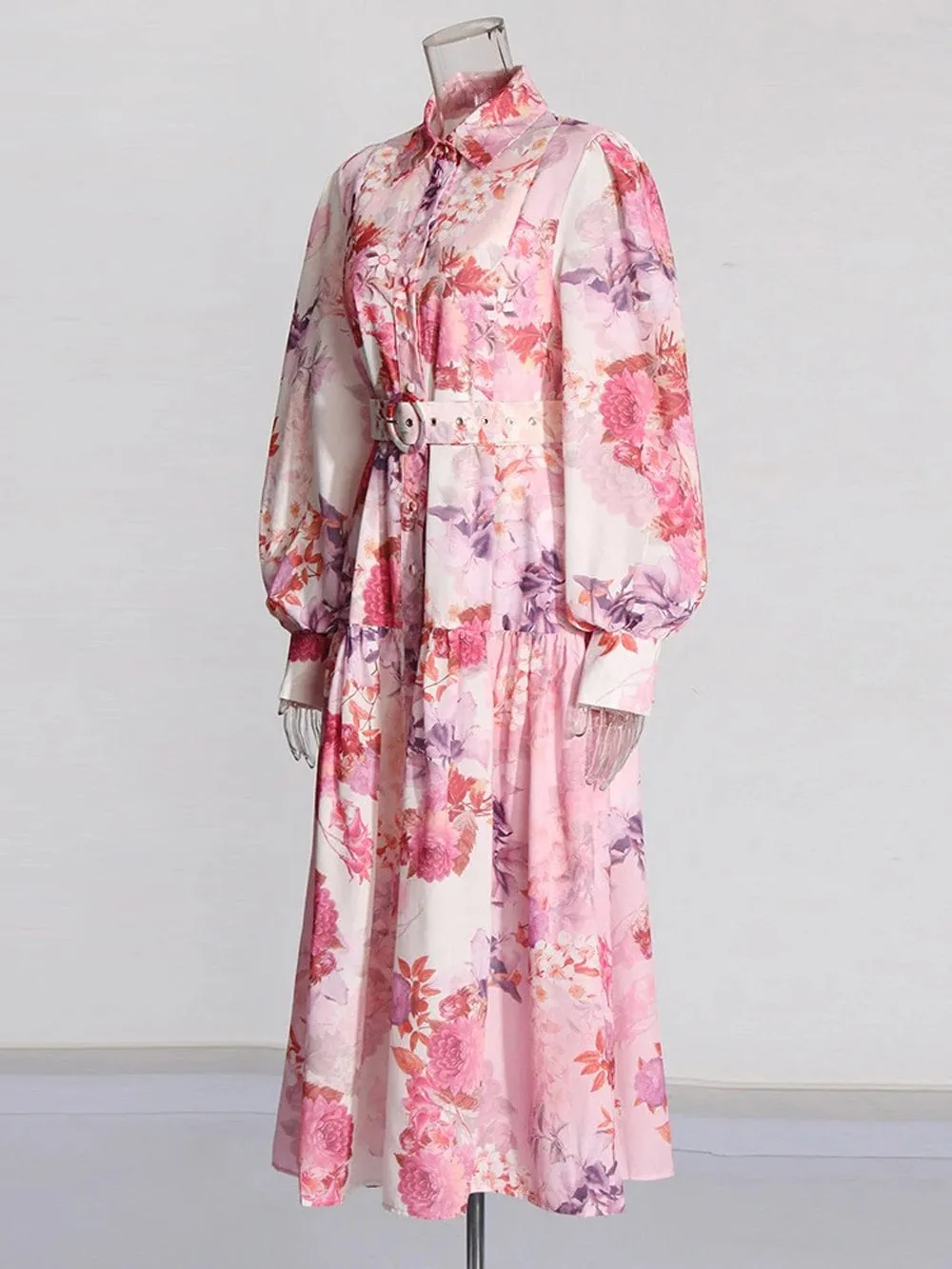 Catey Belt Midi Dress
