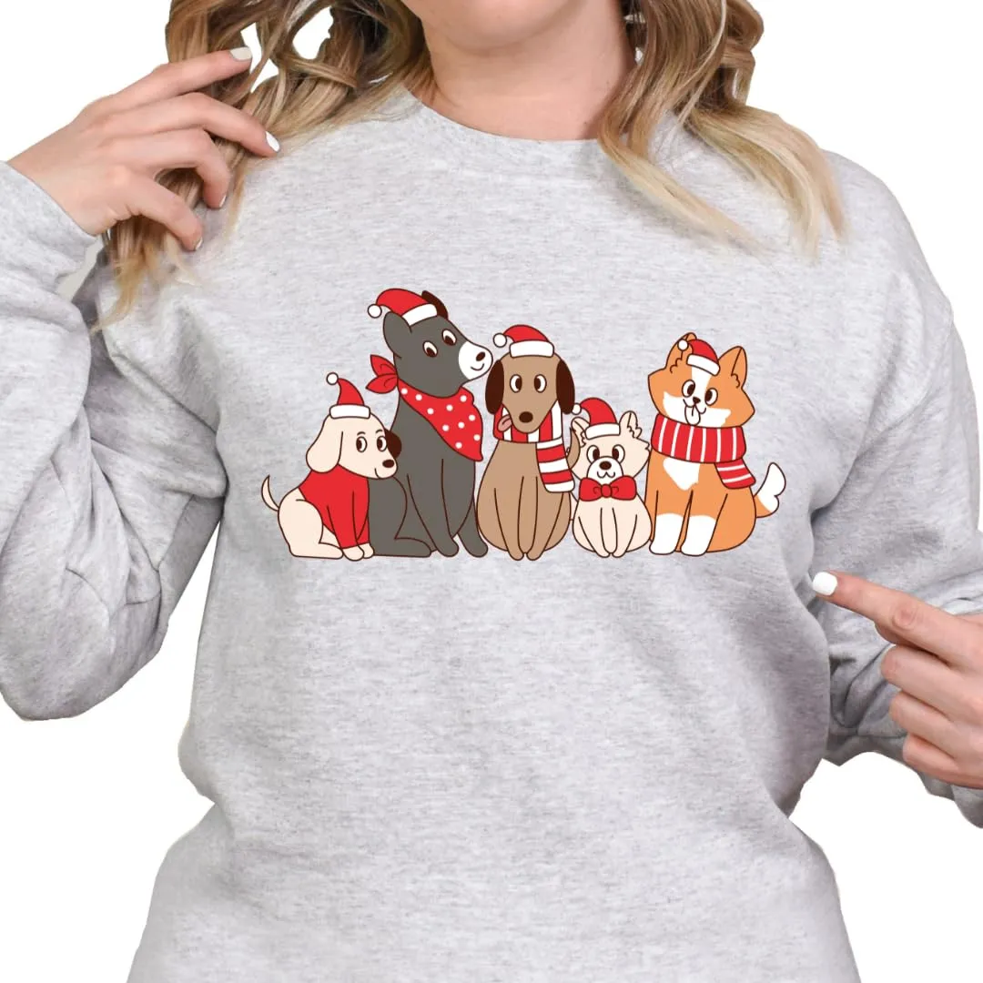 Christmas Cat Dog Sweatshirt, Christmas Sweaters For Women, Christmas Sweaters For Teens