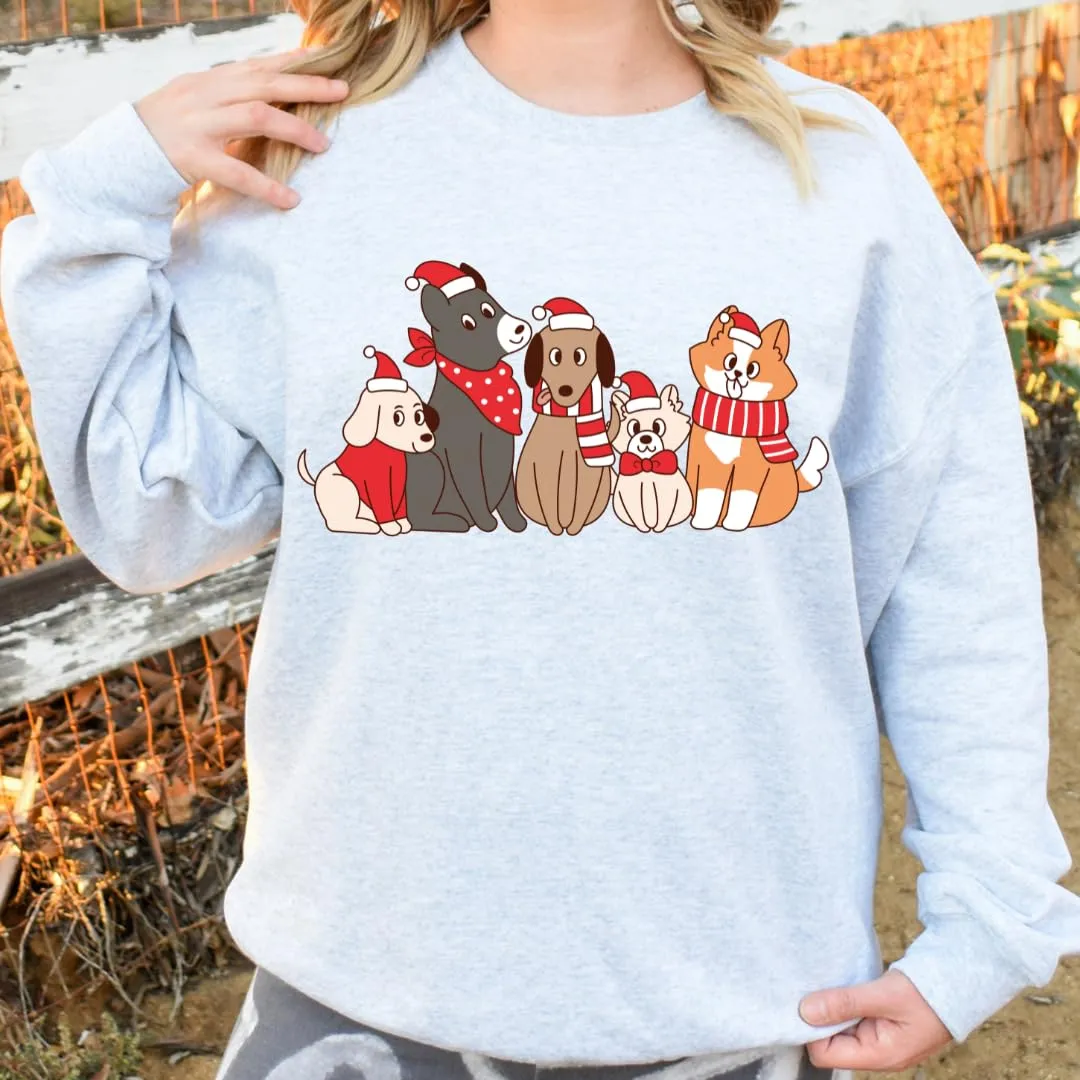 Christmas Cat Dog Sweatshirt, Christmas Sweaters For Women, Christmas Sweaters For Teens