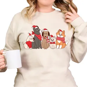 Christmas Cat Dog Sweatshirt, Christmas Sweaters For Women, Christmas Sweaters For Teens