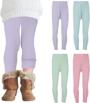 Chuarry Girls Winter Leggings Fleece Lined Warm Basic Pants Thick for Kid Toddler