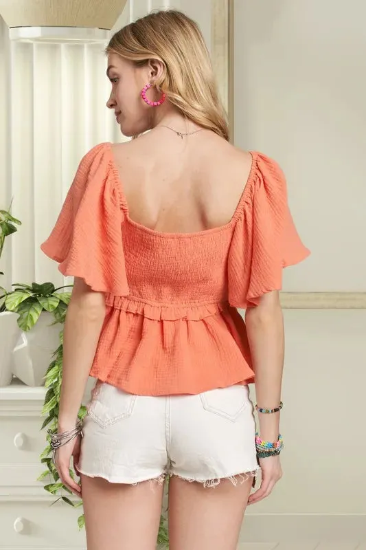 Clover Peplum Blouse