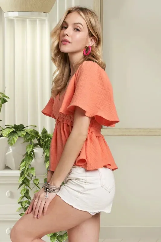 Clover Peplum Blouse
