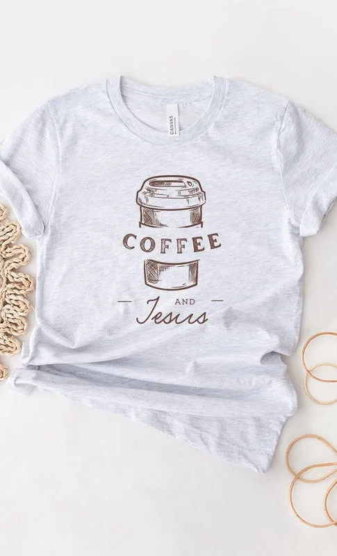 Coffee and Jesus PLUS SIZE Graphic Tee