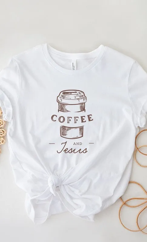 Coffee and Jesus PLUS SIZE Graphic Tee