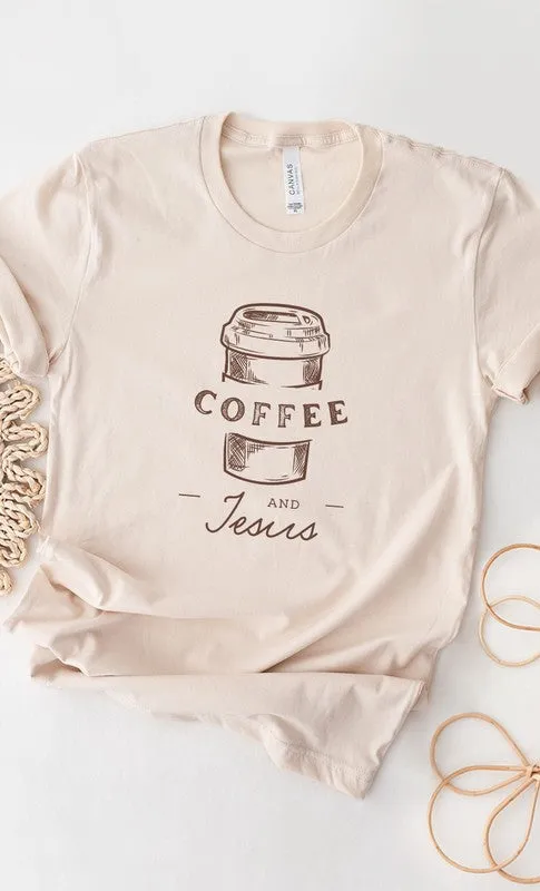 Coffee and Jesus PLUS SIZE Graphic Tee