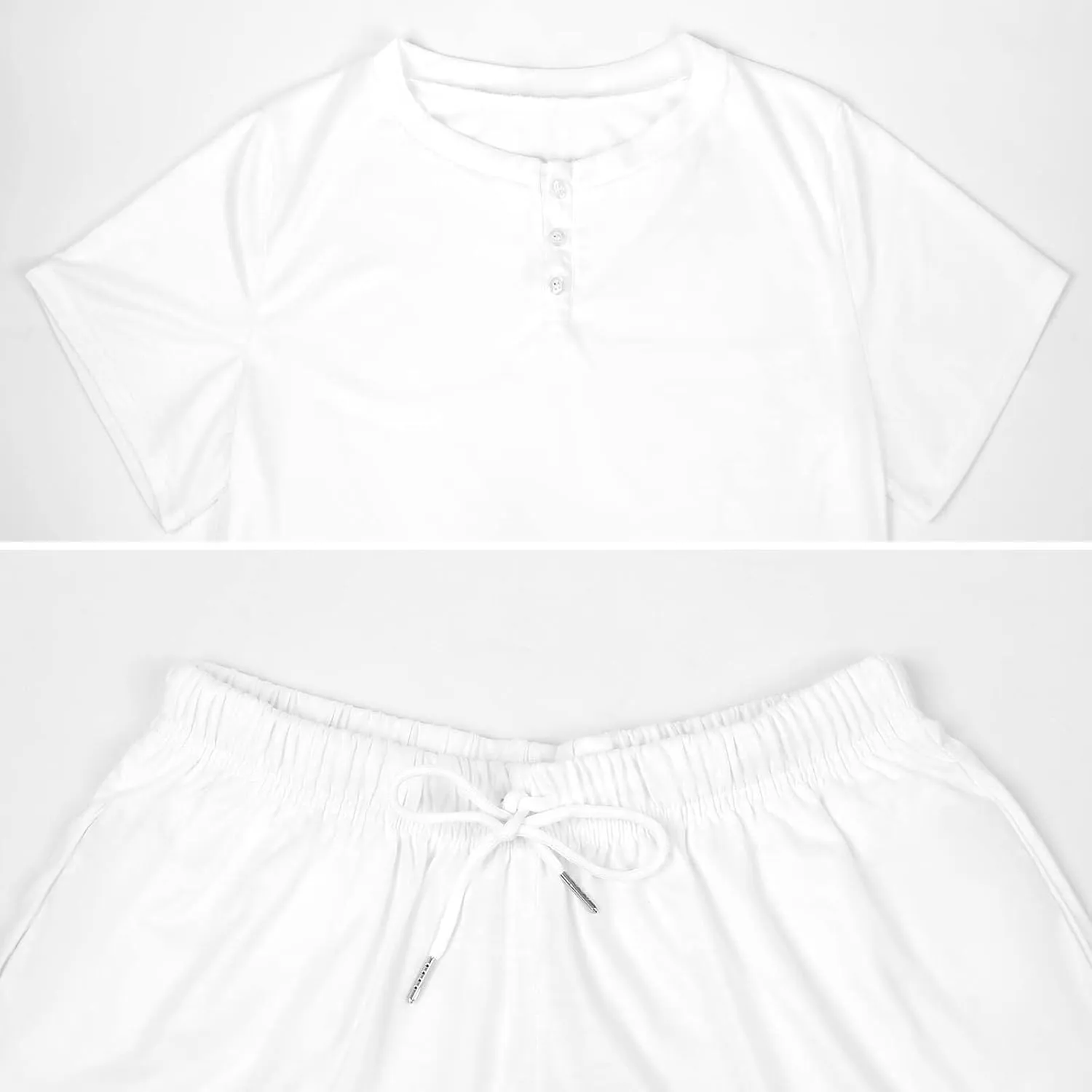 Cow Skull Cactus Women's Pajama Sets Short Sleeve Shirt And Shorts Cozy Sleepwear Loungewear Pjs