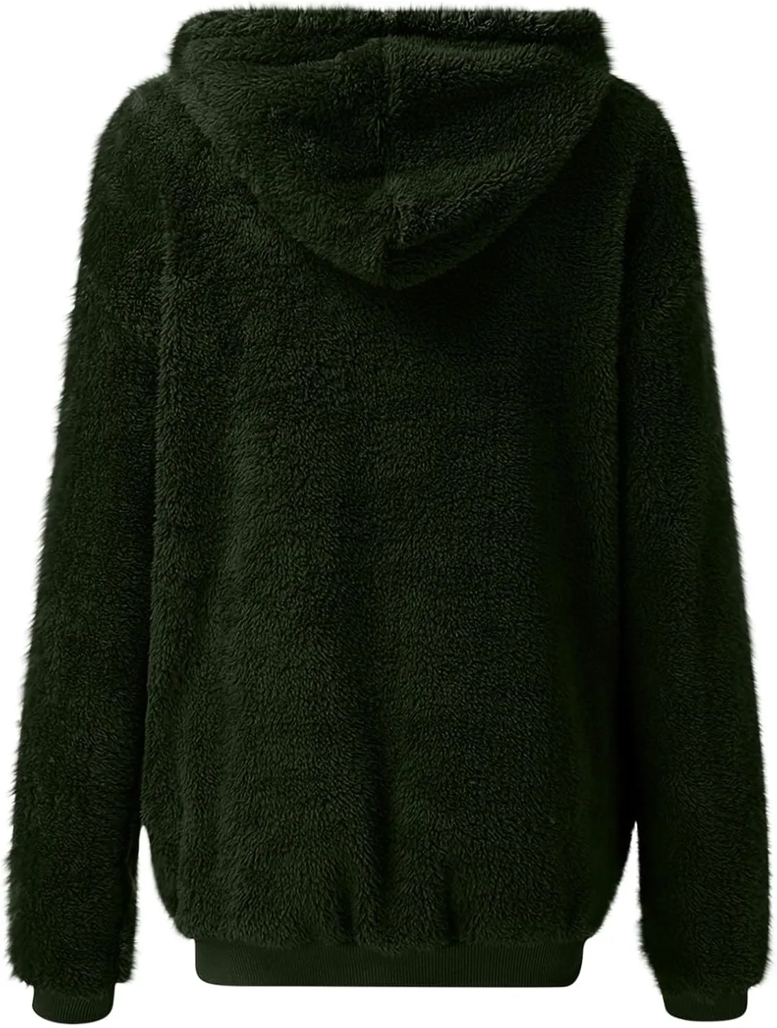 Cozy Fluffy Hoodie Women Fall/Winter Clothes Womens Hoodies Sherpa Pullover Zip Up Fuzzy Fleece Oversized Hoodie