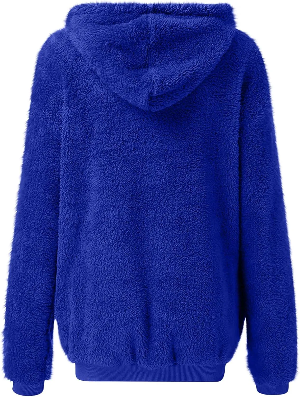 Cozy Fluffy Hoodie Women Fall/Winter Clothes Womens Hoodies Sherpa Pullover Zip Up Fuzzy Fleece Oversized Hoodie