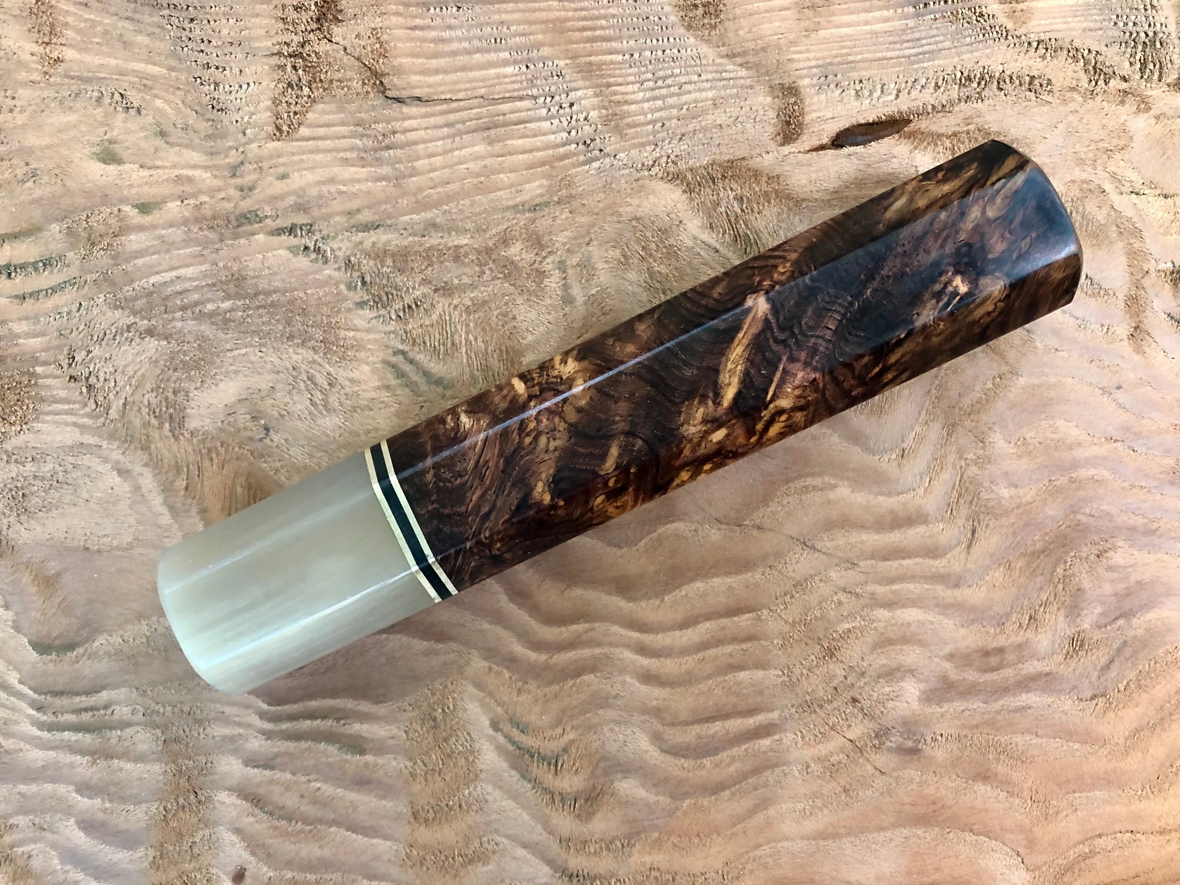 Custom Japanese Knife Handle - Honduran Rosewood