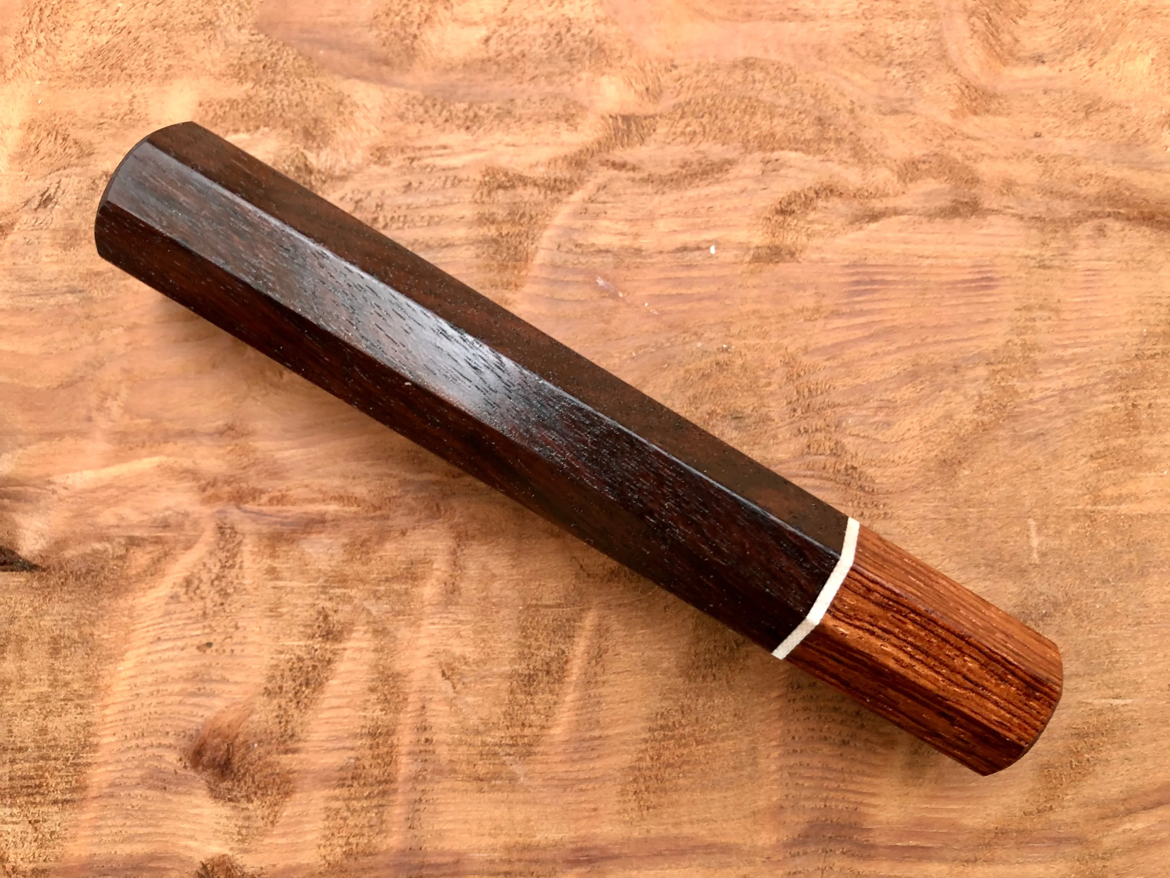 Custom Japanese Knife Handle (Wa Handle) - East Indies Rosewood