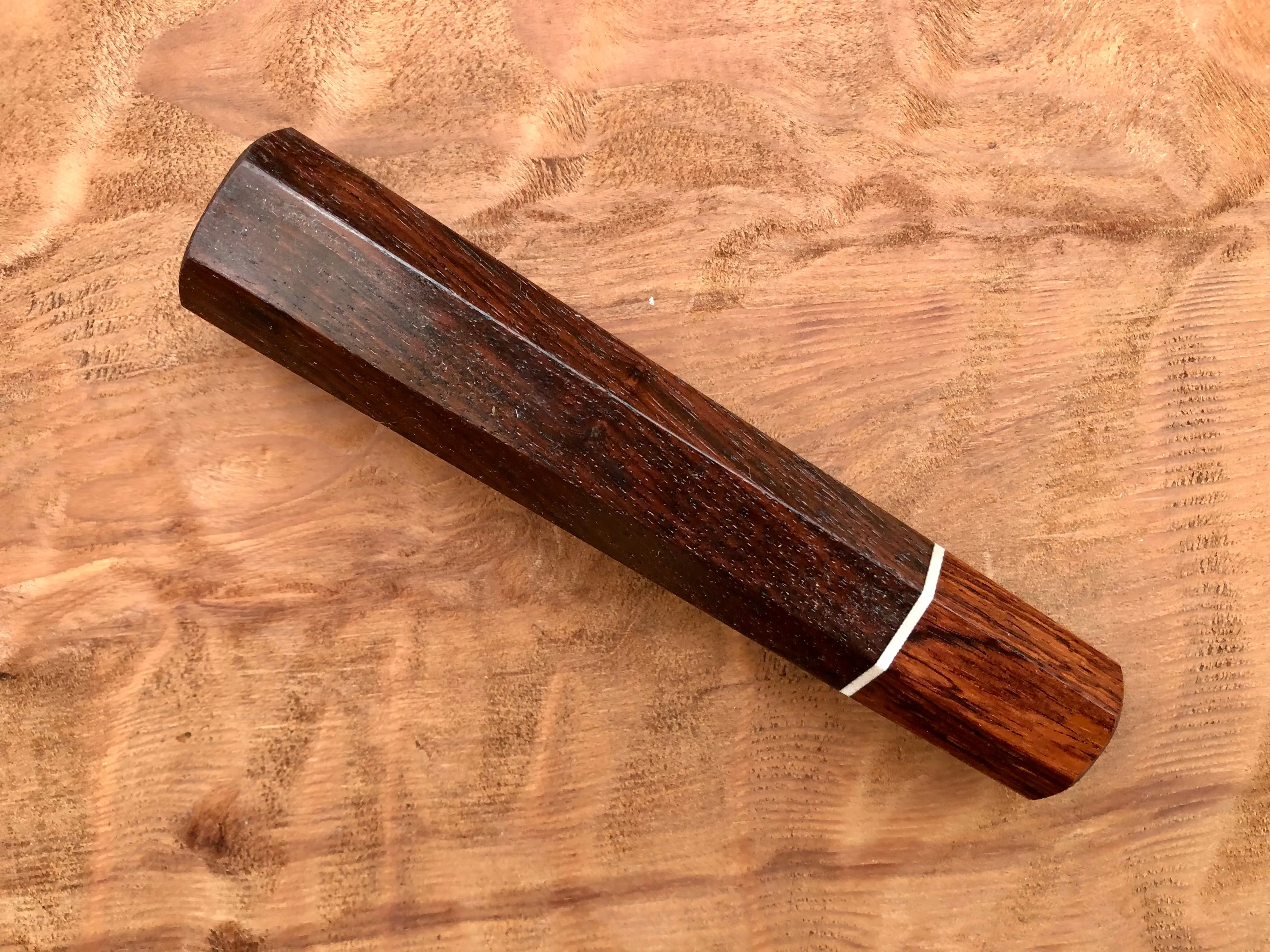 Custom Japanese Knife Handle (Wa Handle) - East Indies Rosewood