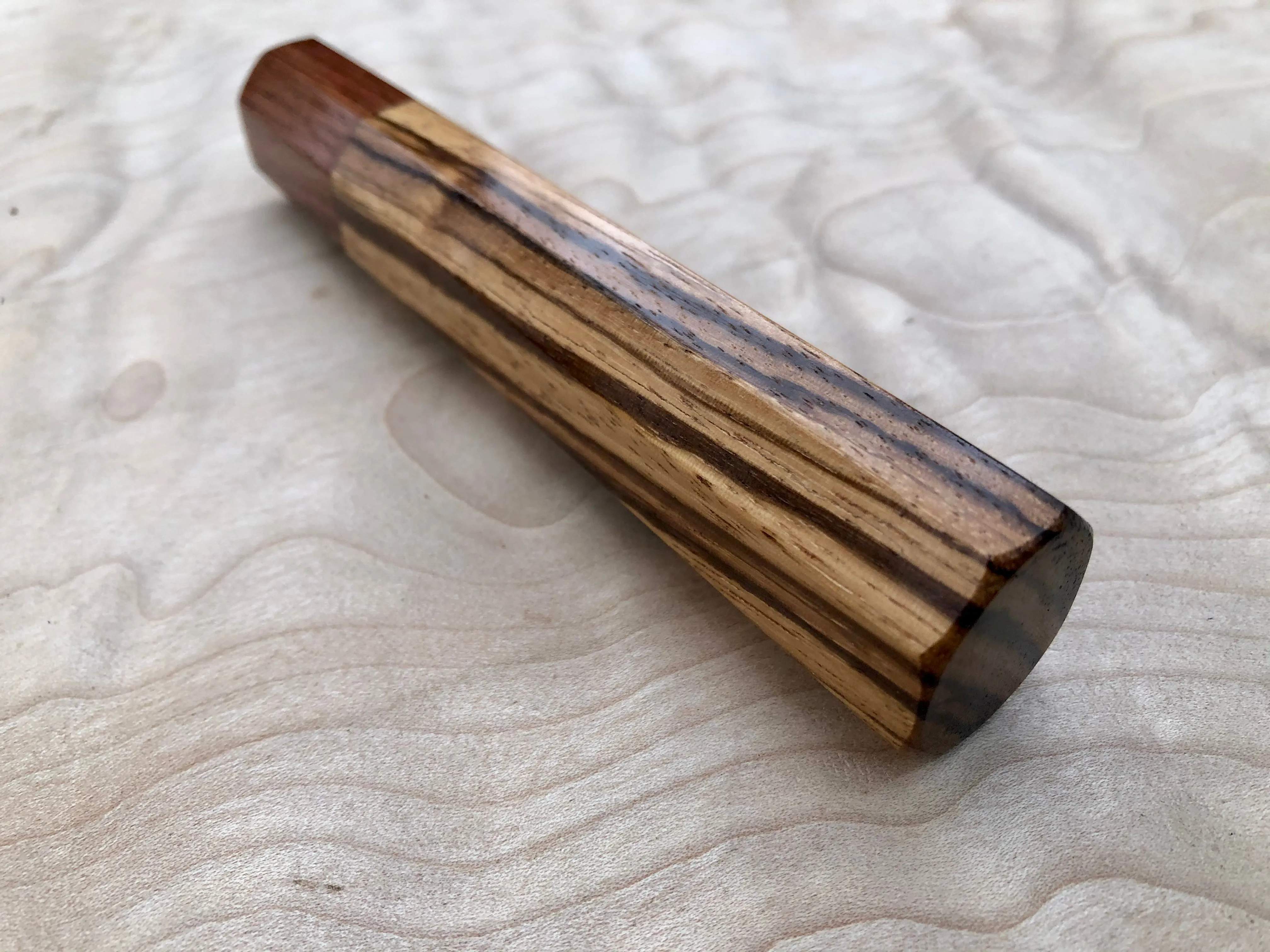 Custom Japanese Knife Handle (Wa Handle) - Zebrawood