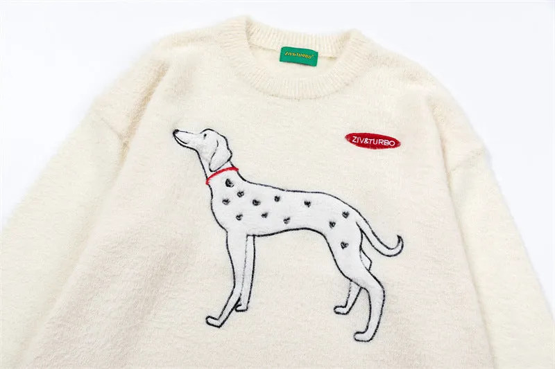 Dalmatian Dog Sweater Knitwear