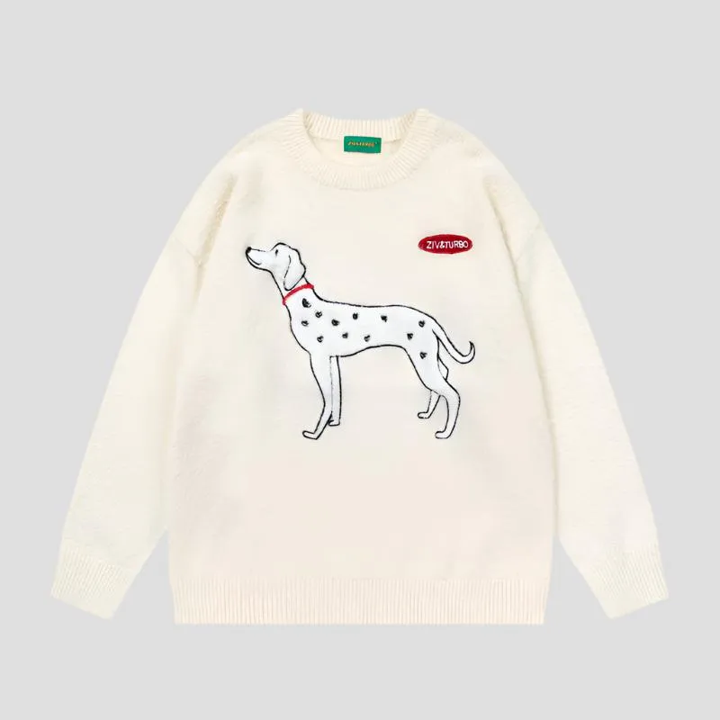 Dalmatian Dog Sweater Knitwear