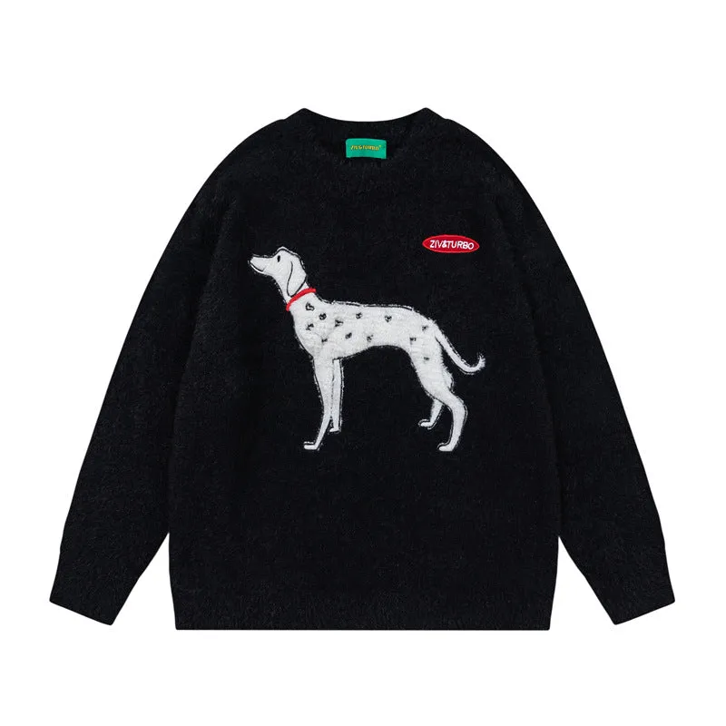 Dalmatian Dog Sweater Knitwear
