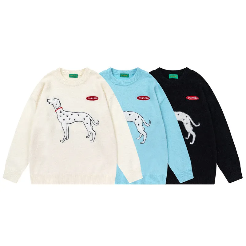 Dalmatian Dog Sweater Knitwear