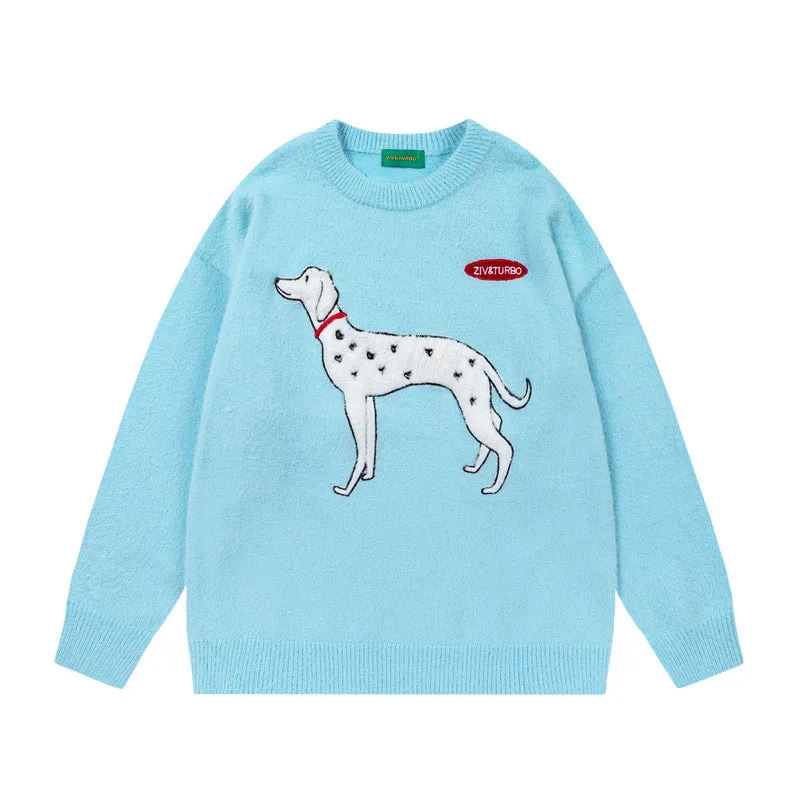 Dalmatian Dog Sweater Knitwear