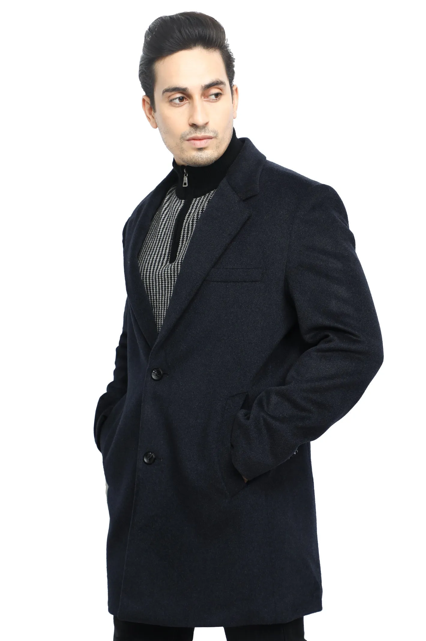Diner's Men's Long Coat SKU: OA1310-D-GREY