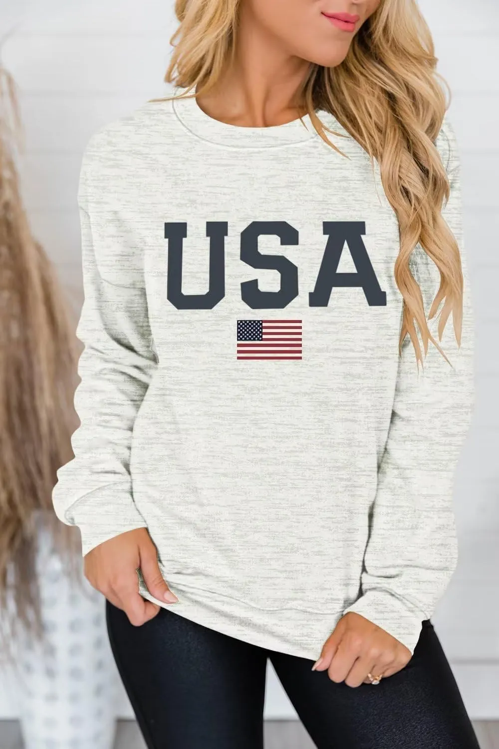 Dressmine Womens Casual Long Sleeve Graphic Tee Shirts Crew Neck Sweatshirts Pullover Tops for Women