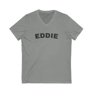 Eddie Pearl Jam Unisex Jersey Short Sleeve V-Neck Tee, Women's V Neck Pearl Jam Concert T-Shirt, Gift for Pearl Jam Fan