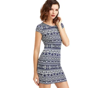 Elegant Pattern Boho Dress