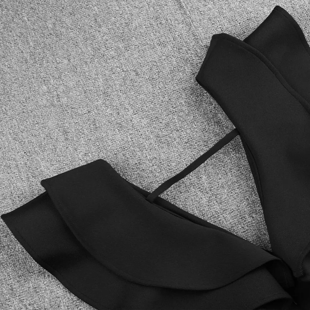 Elegant Ruffles Bodycon Dress