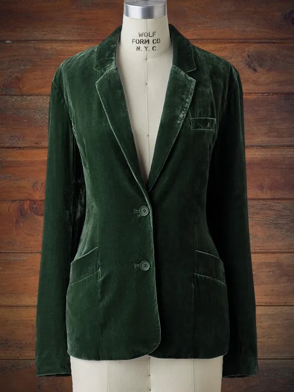 Elegant Velvet Blazer