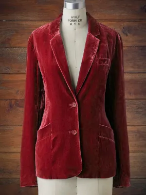 Elegant Velvet Blazer