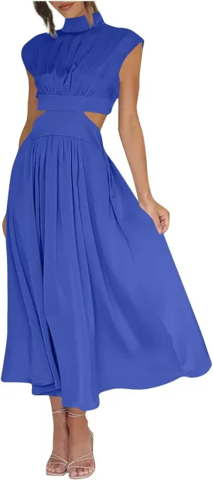 Elegant Women's Cape Dress with Rhinestone Embellishments Perfect for Evening Parties and Special