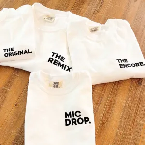 Embroidery Shirts - The Original The Remix The Encore® Family Matching Set