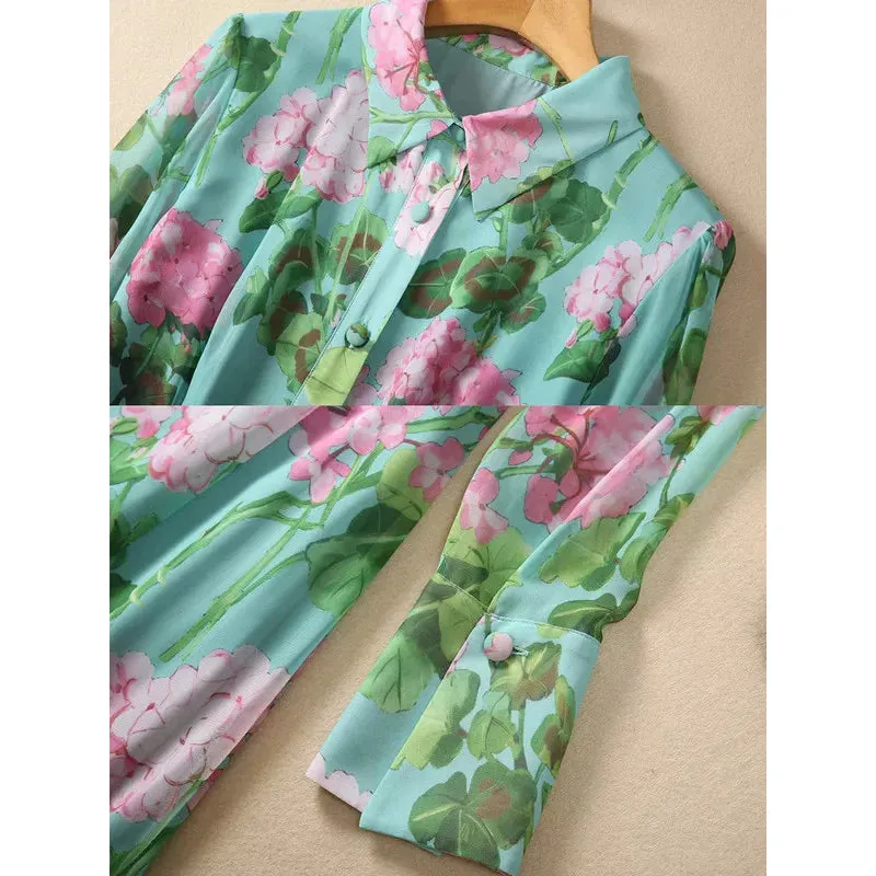 Floral Elegant Party Green Dresses