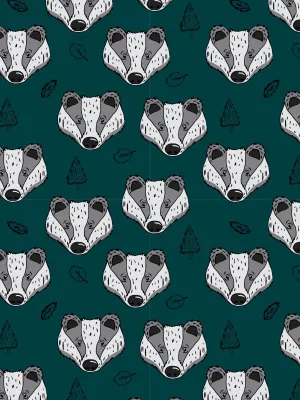 Green Badgers Baby and Children's Footed Leggings