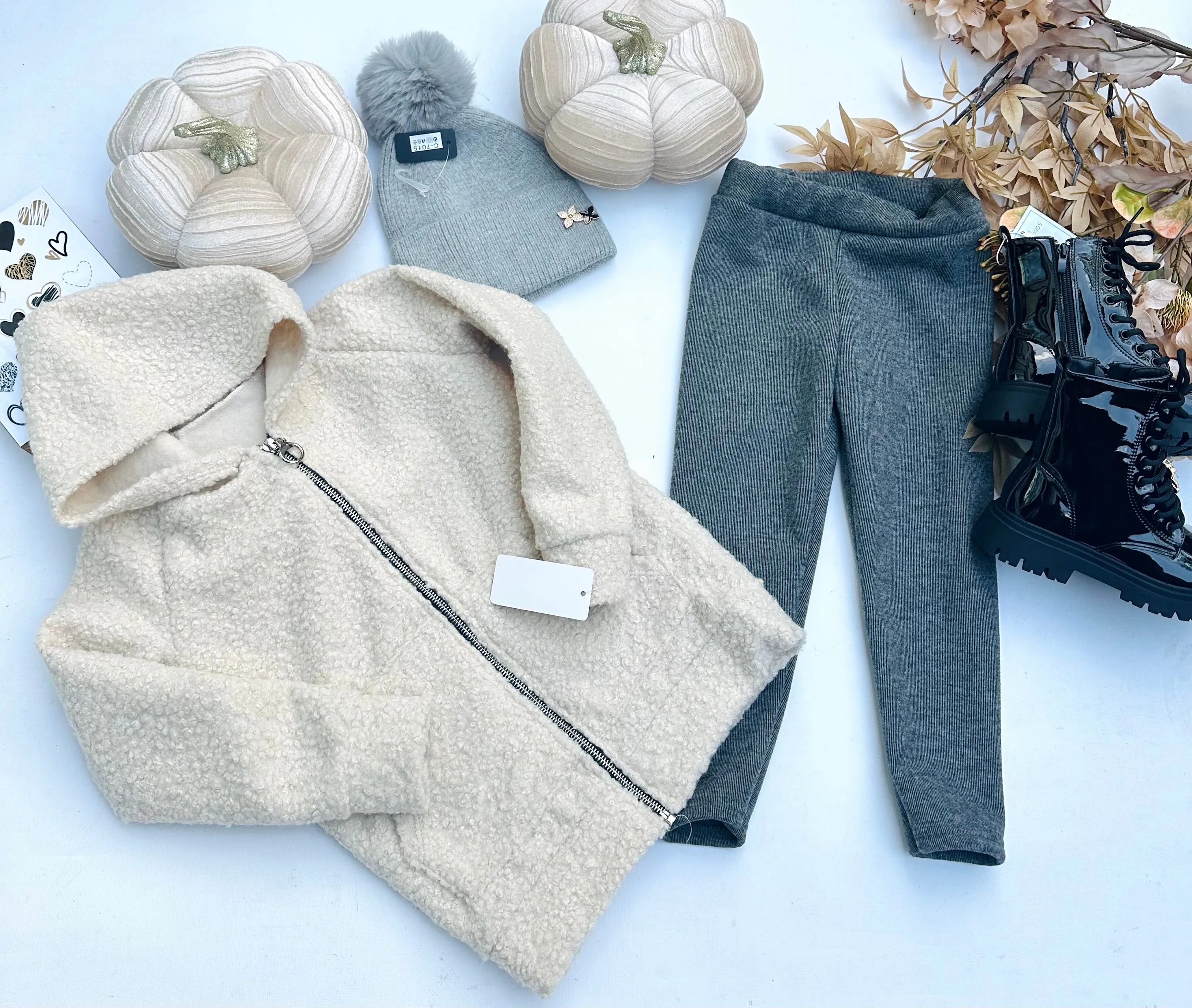 Grey warm leggings