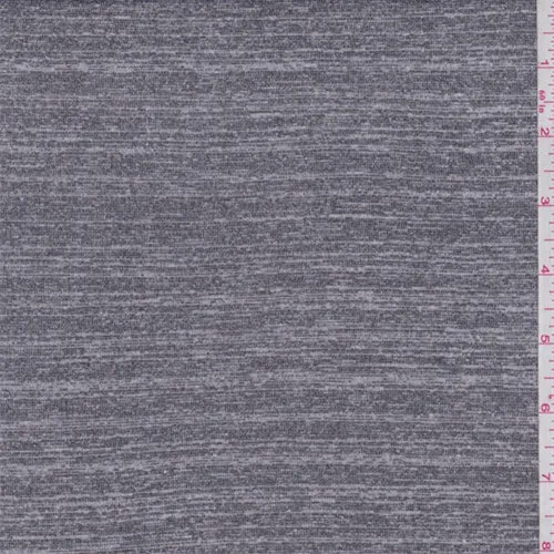 Heather Slate Grey Rayon Jersey Knit Fabric